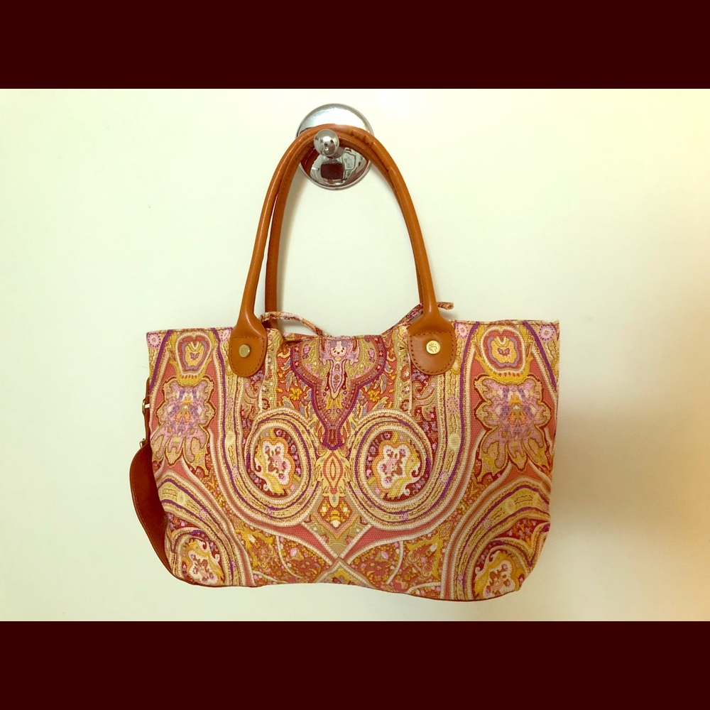 Brooks Brothers Paisley Fold-Up Travel Bag